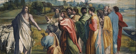 640px-va - raphael, christs charge to peter (1515)