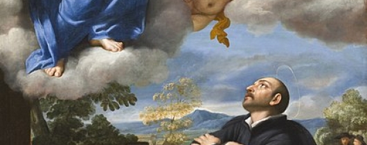 422px-saint ignatius of loyolas vision of christ and god the father at la storta lacma m.89.59