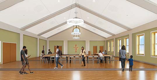 St. Francis of Assisi Capuchin Center Interior Rendering